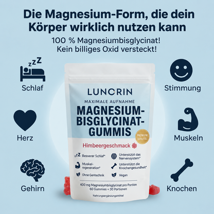 Lunorin Magnesium-Bisglycinat Gummies