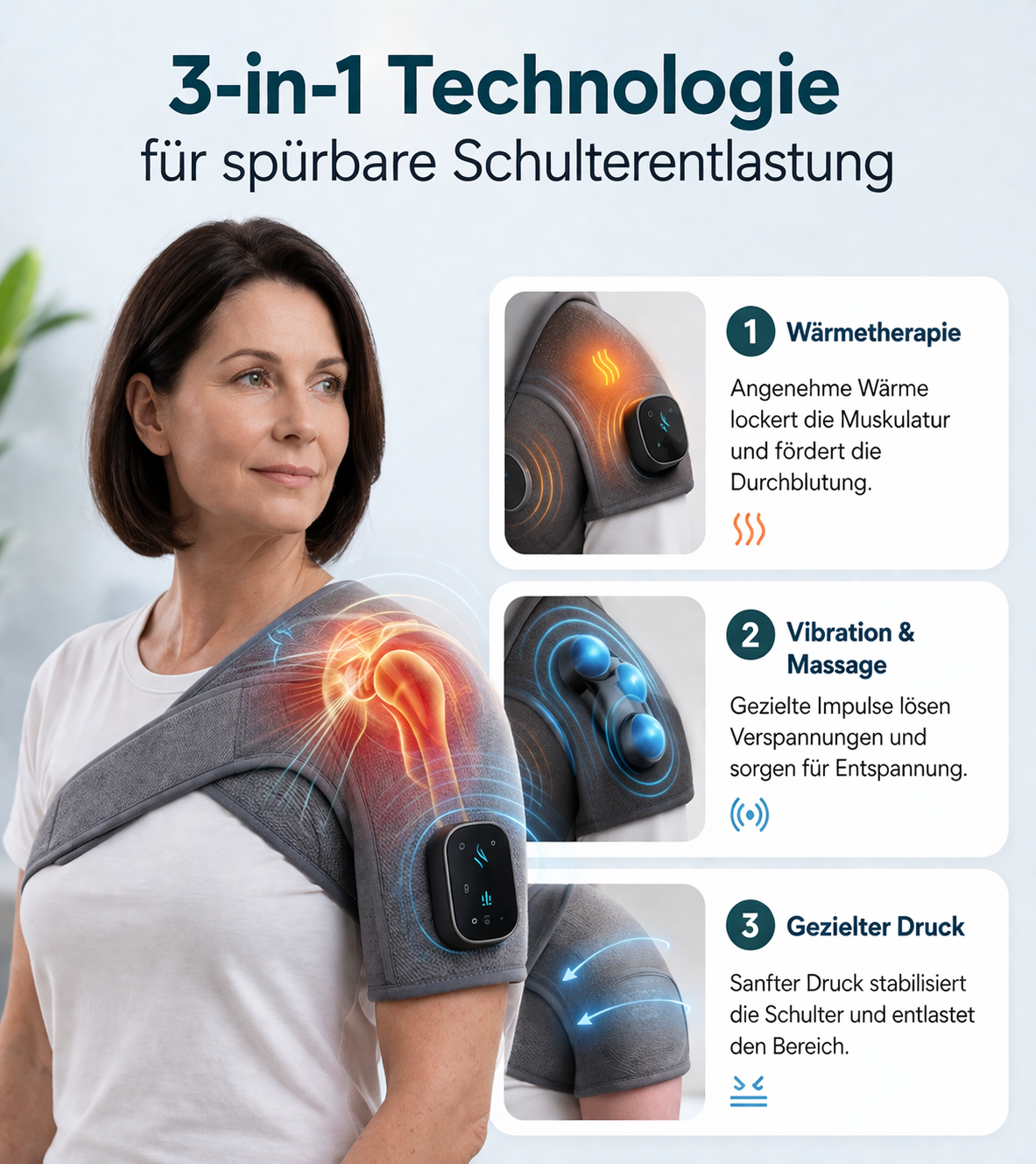 ReliefWrap 3-in-1-Schultermassagegerät