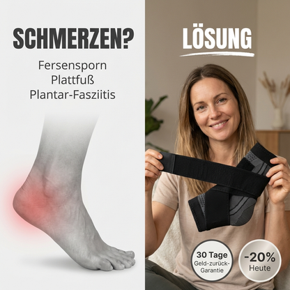 Lunorin Komfort-Fußbandage – Gezielte Entlastung bei Fersen- und Fußschmerzen